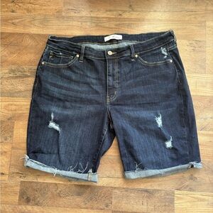 KanCan Dark Blue Denim Shorts
